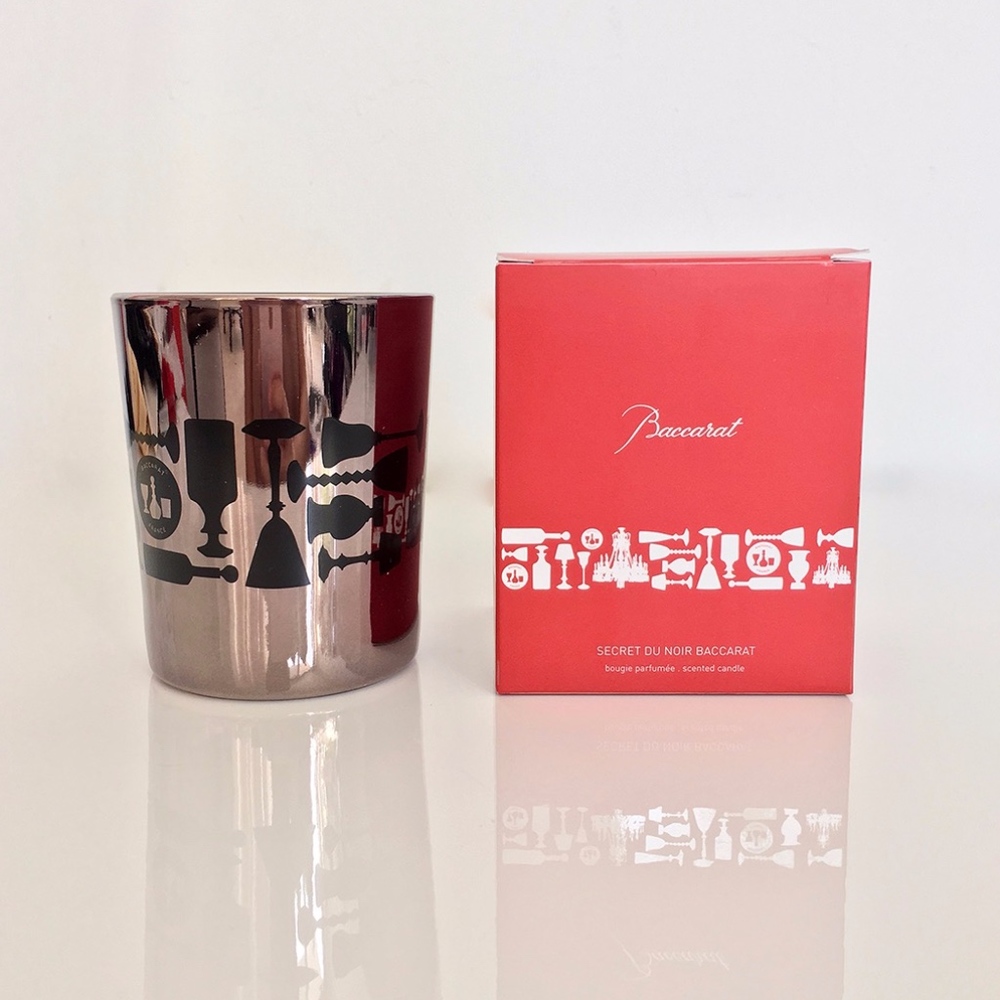 VINTAGE 2000S BACCARAT SECRET DU NOIR 100% NATURAL WAX CANDLE